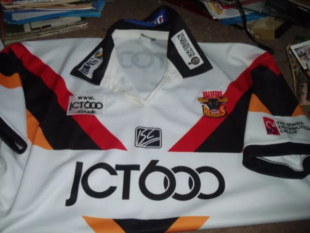 Bradford Bulls Rugby League Home Shirt Adults 2Xl Isc Jct600