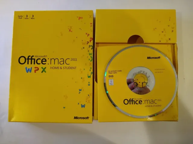 Microsoft Office Mac Home & Student 2011 w/ Key Code