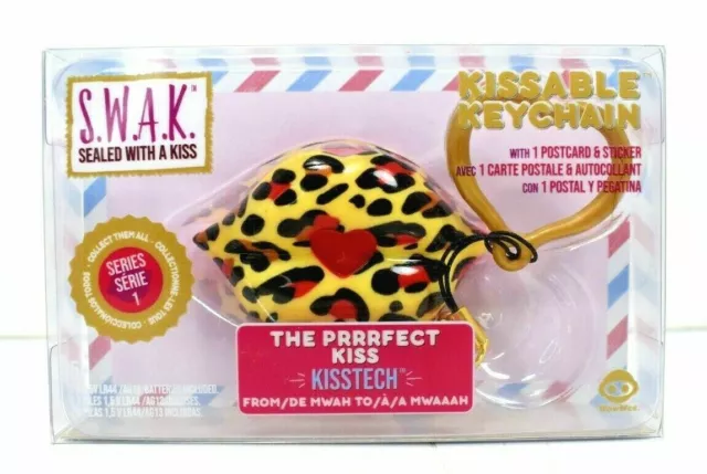 SWAK Sealed with a Kiss PRRRFECT Kiss Kisstech Kissable Lips Keychain Series 1