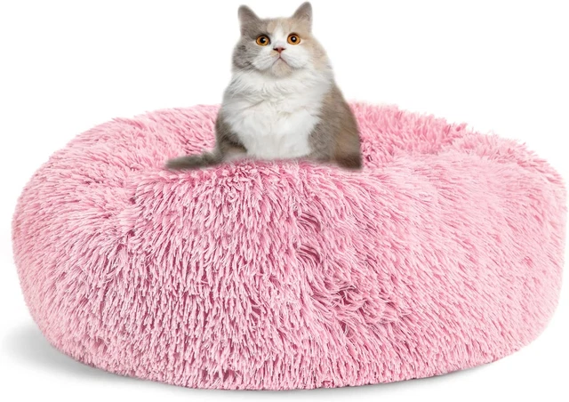 Calming Dog Bed Donut Dog Bed for Small, Medium, Large Dogs Anti-Anxiety Cuddler