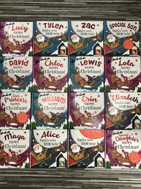 Job Lot x25 H&H Personalised Christmas Books Bundle Hard Back Santa Book NEW