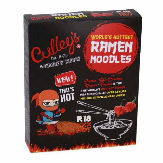 REDUCED CULLEY'S WORLD'S Hottest Ramen Noodles Extreme Spicy Carolina