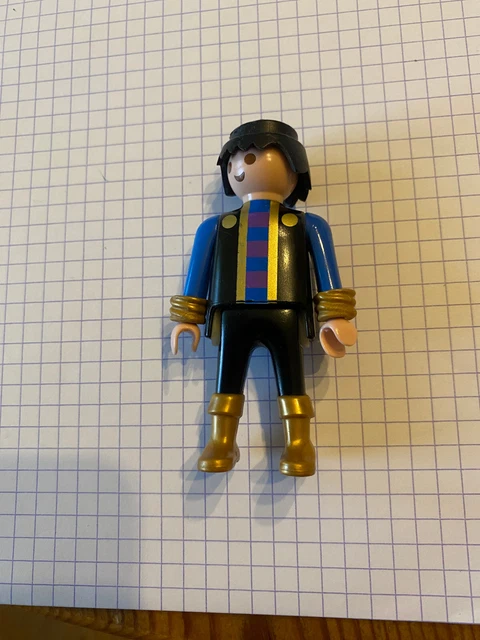 PLAYMOBIL Moyen-Âge - Chevalier Or Noir & Bleu 4177 (L42127) - Figurine D'occasion Pour Collection