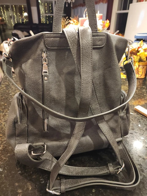MMS DESIGN STUDIO Loretta Messenger Backpack Vegan Faux Leather