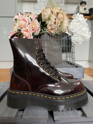 STIVALI PLATEAU DR Martens Jadon rosso 