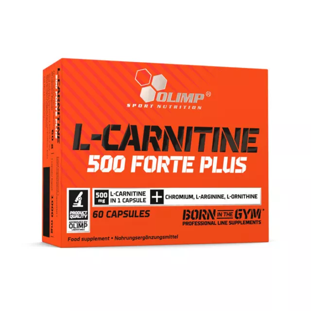 Olimp L-Carnitine 500 Forte Plus - 60 Kapseln - ANGEBOT/ WARE  MHD 03-2024