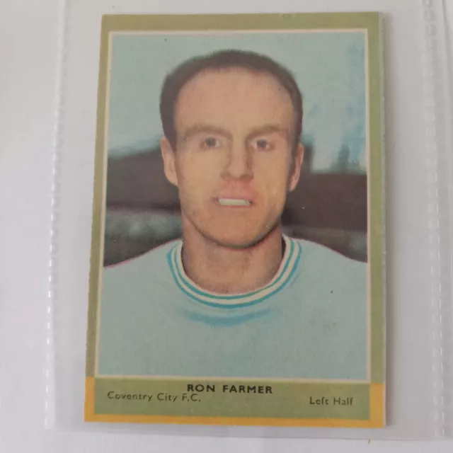 1964 A&Bc Football Quiz Ron Farmer Coventry City Card