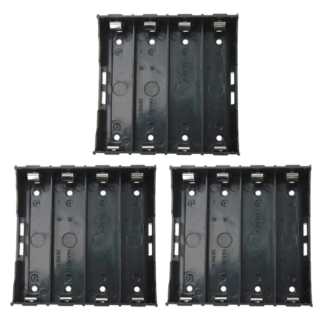 30 x custodia supporto batteria nera per batteria 4x 13,7 V 18650 G7P36268