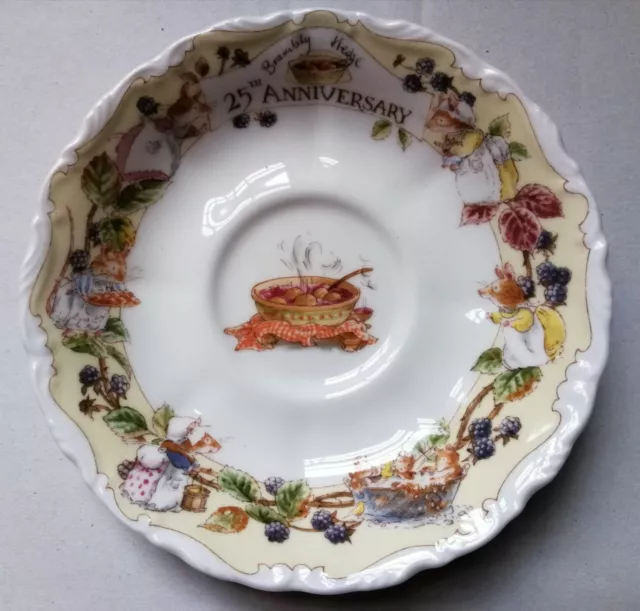 Royal Doulton Brambly Hedge 25th Commémoration Lord Woodmouse Thé Tasse Soucoupe