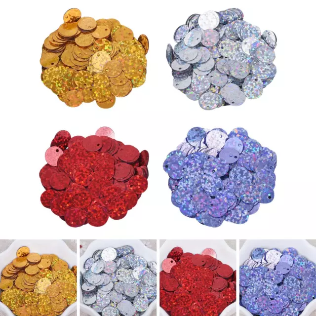 300x 10mm Flat Round Loose Sequins Paillettes Sequins for Sewing for DIY Wedding