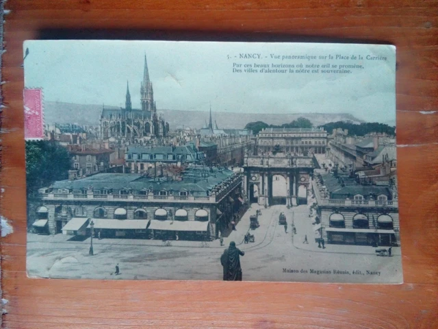 Cpa 54 NANCY Panoramic View of Quarry Square