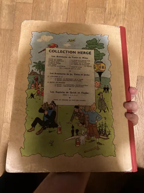 BD Album Hergé Tintin « On a Marché Sur La Lune » B11- Bon État Global 2