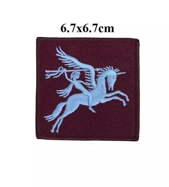 Pegasus Airborne DZ Flash Army Military sew on Embroidered Patch Badge New N-745