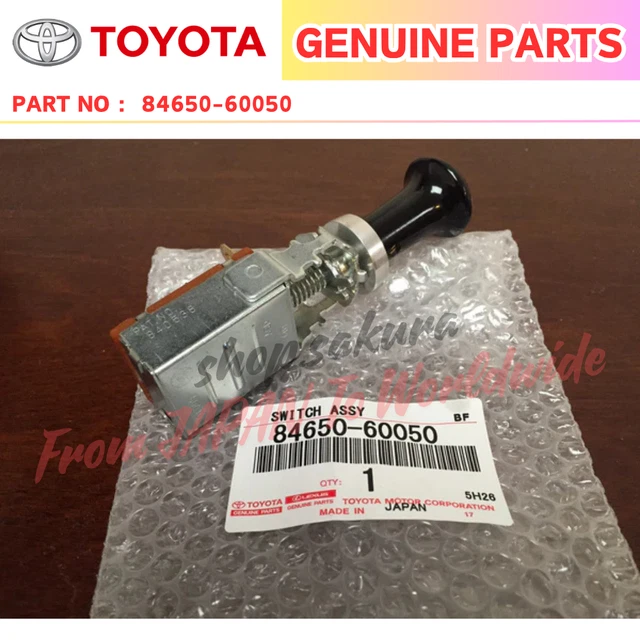 thumbnail image 2 of OEM Toyota 84652-27010 Windshield Wiper Switch For Land Cruiser BJ40 FJ40 FJ45 1977-1984 – Push-Pull, Made In Japan 2 of 6