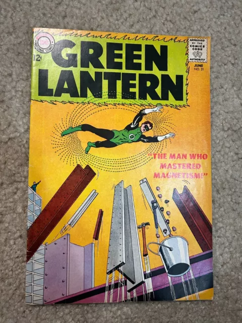 1963 DC Comics Green Lantern #21 VG/F Key 1st Appearance And Origin Dr. Polaris