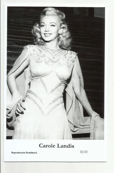 (Bx22) Carole Landis Swiftsure Photo Postcard (22/22) Filmstar Pin Up Glamor