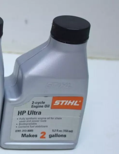 5.2oz Bottle HP Ultra 2 cycle Synthetic Oil Make TWO GALLONS STIHL