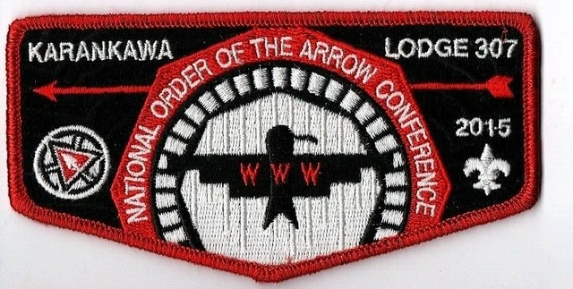 Boy Scout OA 307 Karankawa Lodge 2015 Centennial NOAC Flap