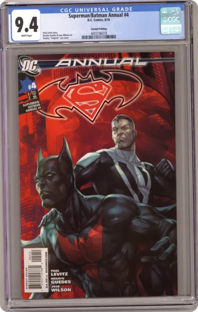 Superman Batman Annual #4B Lau Variant 2nd Printing CGC 9.4 2010 4003196018