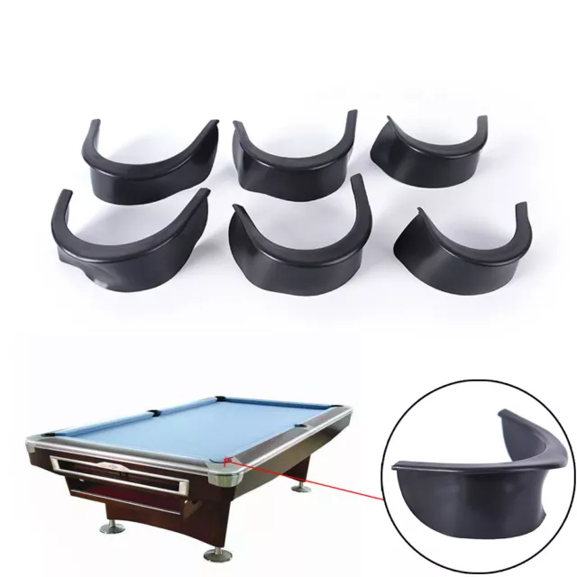 6pcs/set billiard pool table valley pocket liners rubber billiard accessory BH