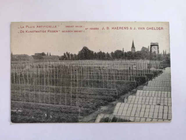 CPA RARE BELGIQUE TUINBOUW La Pluie Artificielle J.B. HAERENS & J. Van GHELDER