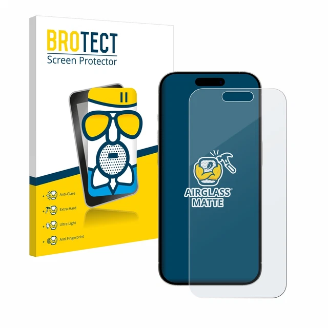 Anti-Riflesso Vetro Pellicola Protezione per Apple iPhone 15 Proteggi Schermo