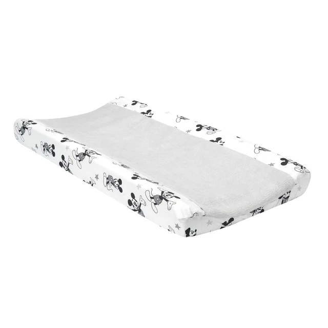 Lambs & Ivy Disney Baby Magical Mickey Mouse Changing Pad Cover - Gray