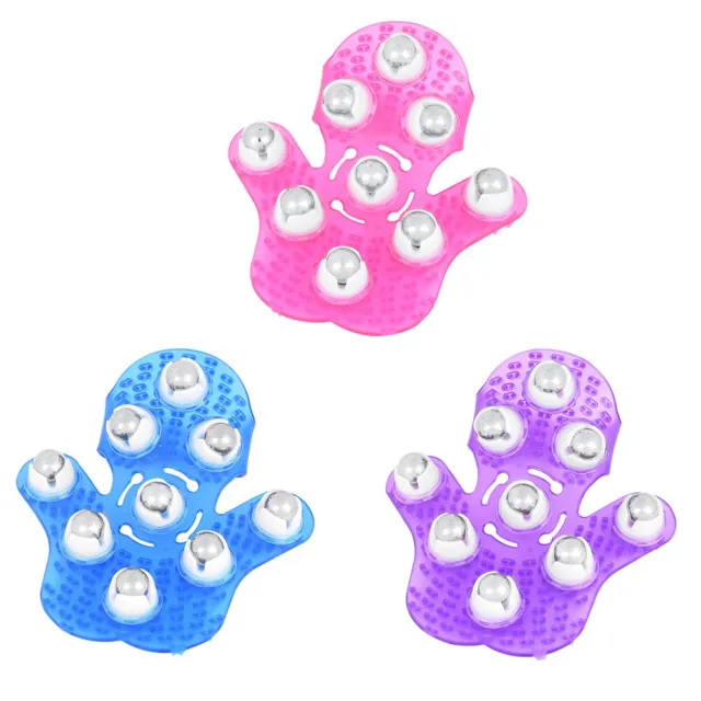 Ball Body Massage Glove Anti-cellulite Muscle Pain Relief Relax Nine Beads