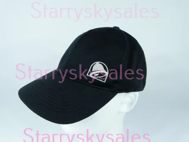Taco Bell Employee Associate Black Strapback Embroidered Hat
