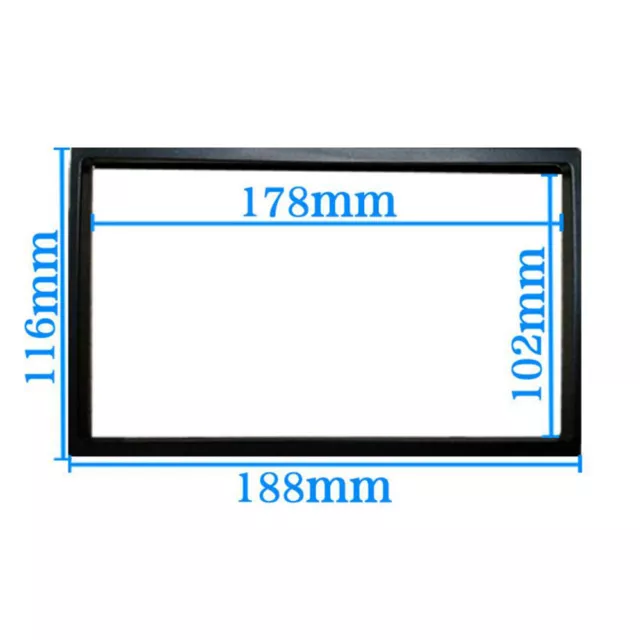 Universal Double DIN Frame/Trim/Surround Face Front Aperture Car Radio Frame