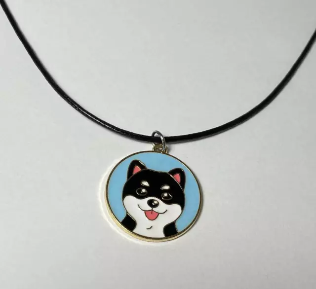 Black and Tan Shiba Inu Cute Necklace