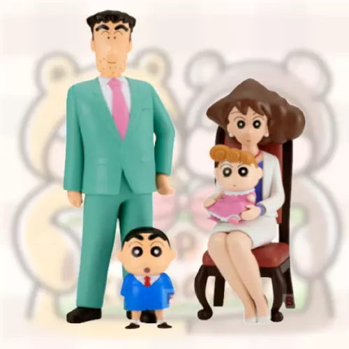 Crayon Shin-Chan Nohara Family figure Set Shinnosuke Misae Himawari Hiroshi