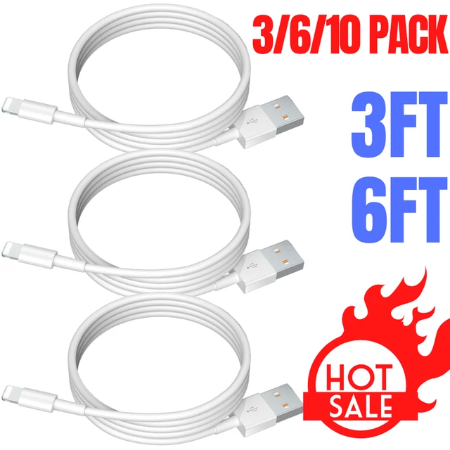 USB FAST CHARGER Adapter Cable Charging Sync Cord For iPhone 13 12 11