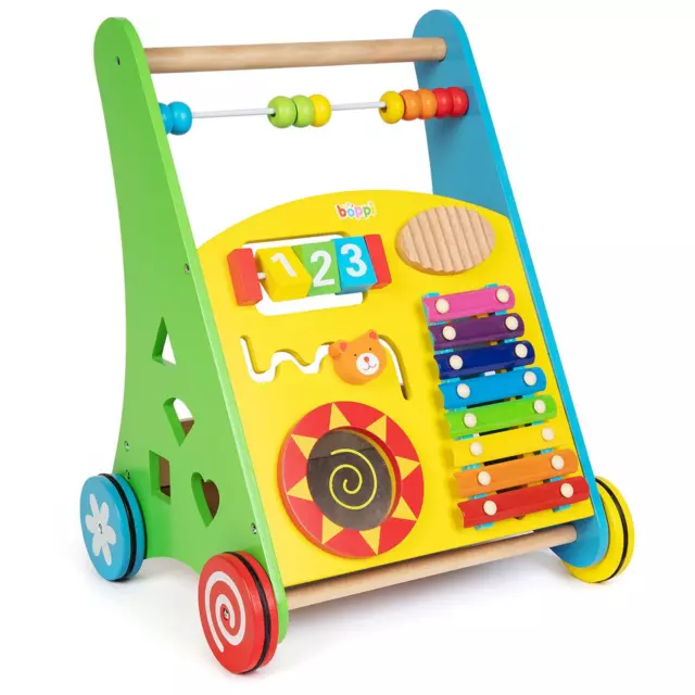 Boppi Musical Bois Walker Enfants Bébé Son Walker Avec Musique Xylophone Boulier