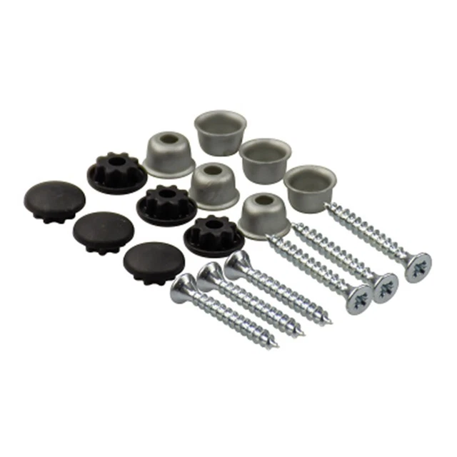 6x Smev Dometic Black Screw Cap Covers For Sink, Hob, Cooker In Motorhome & Caravan (44990001271)