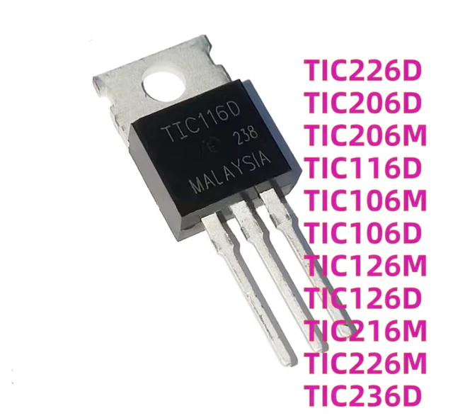 BT169 (10 pcs) 400V 0.8A TO-92 Triacs Thyristor - Free Shipping