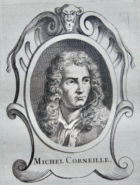 CORNEILLE MICHEL (1642-1708) PORTRAIT GRAVURE DE 1745 , né à PARIS, PEINTRE