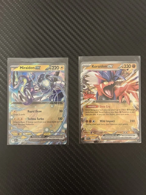 Pokemon TCG Miraidon Ex SVP028 Black Star Promo Card - Double Rare, Lightning Type