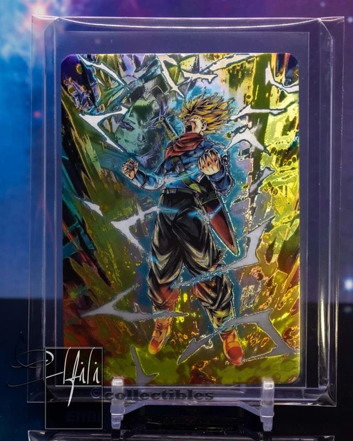 2022 DRAGON BALL Legends Waifu Card SS Trunks Gold Foil Textured Flash