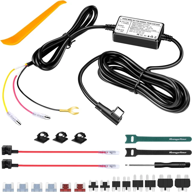 CAR CHARGER DASH Cam Hardwire Kit,12V24V to 5V Car Dash Camera Charger