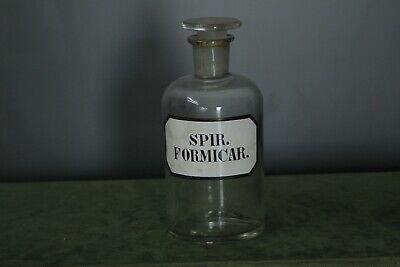 SPIR FORMICAR Apothekerflasche / Apothekergefäß glas aus den 50er Jahren ! 2