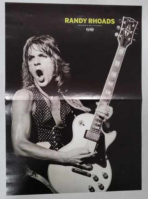 Randy Rhoads with Guitar / Pussycat Dolls - 2004 GUITAR MAGAZINE POSTER
