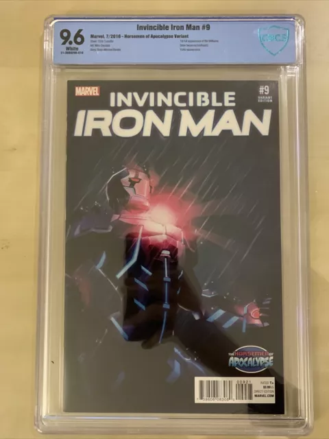 Invincible Iron Man 9 - CBCS 9.6 - Variant - First App of Riri Williams
