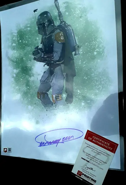 Dickey Beer Signed "Star Wars" Boba Fett - Pristine Authentic COA ✅ ✅ ✅