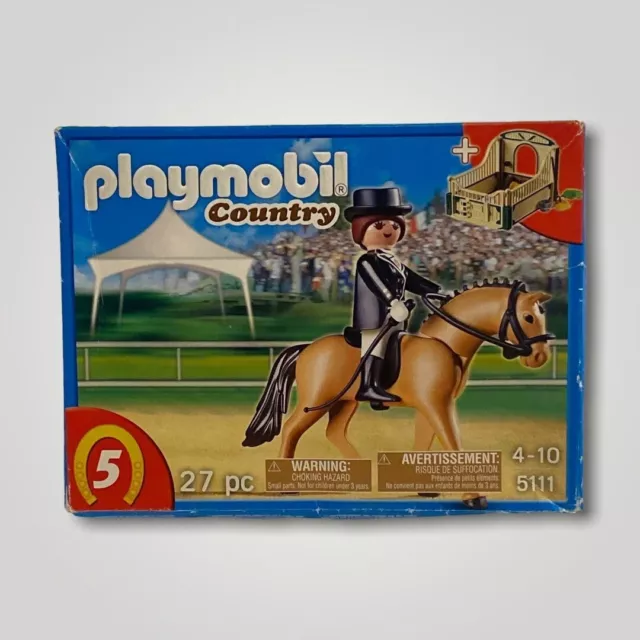 PLAYMOBIL COUNTRY 5111 Horse With Trainer And Stable 27 Pieces Playset New $24.65 - PicClick