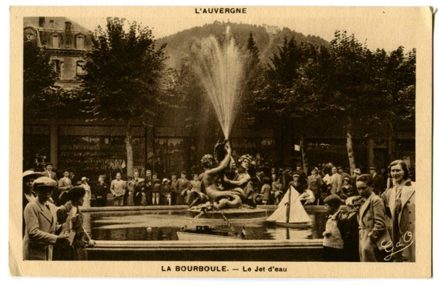CPA 63 Puy-de-Dôme La Bourboule Le Jet d'eau animated