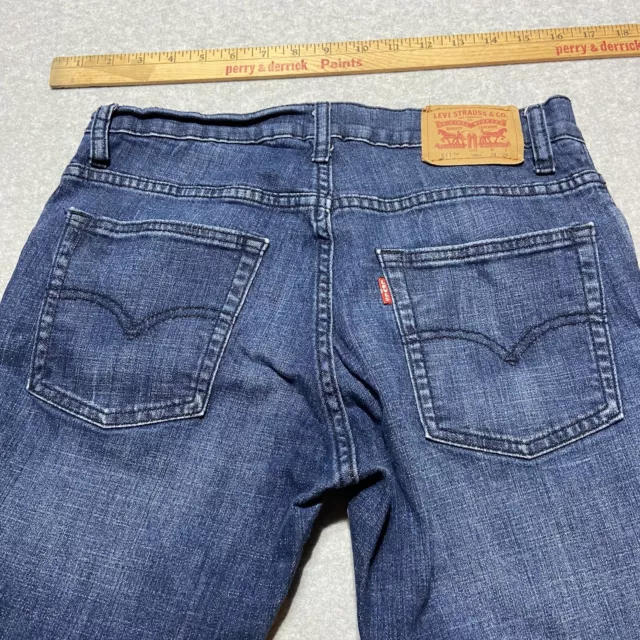 Levis 511 Jeans Boys 29x29 Reg 18 Slim Fit Straight Leg Blue Dark Wash Denim