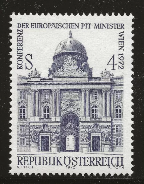 Austria Scott #920, Single 1972 Complete Set FVF MNH