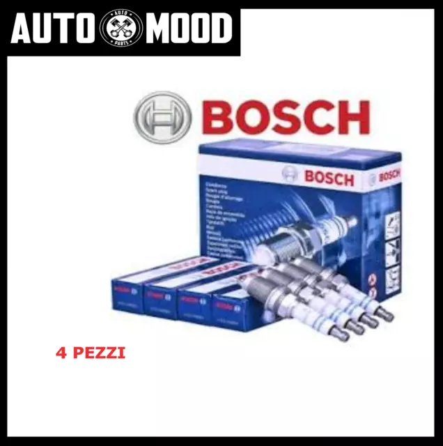 Candele Fiat Punto 1.2 8V 188 Panda Seicento 1.1 Natural Power Bosch 0242235666