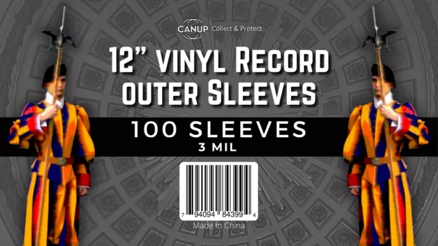 100 Clear LP Outer Sleeves 3 Mil High Quality Vinyl Record Album Covers 2